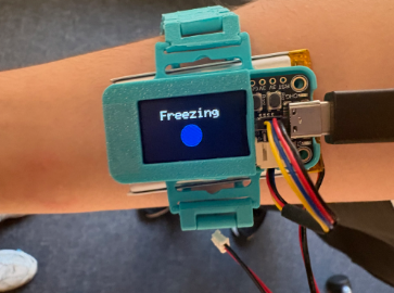 Device showing Freezing status
